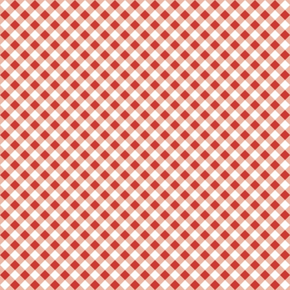 Servilletas 33x33 cm - Diagonal Red Check