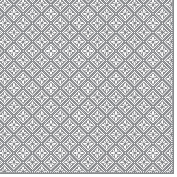 Guardanapos 33x33 cm - Geometric Tiles Silver