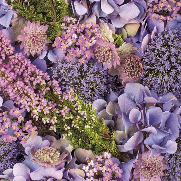 Servietten 33x33 cm - Autumn Purples