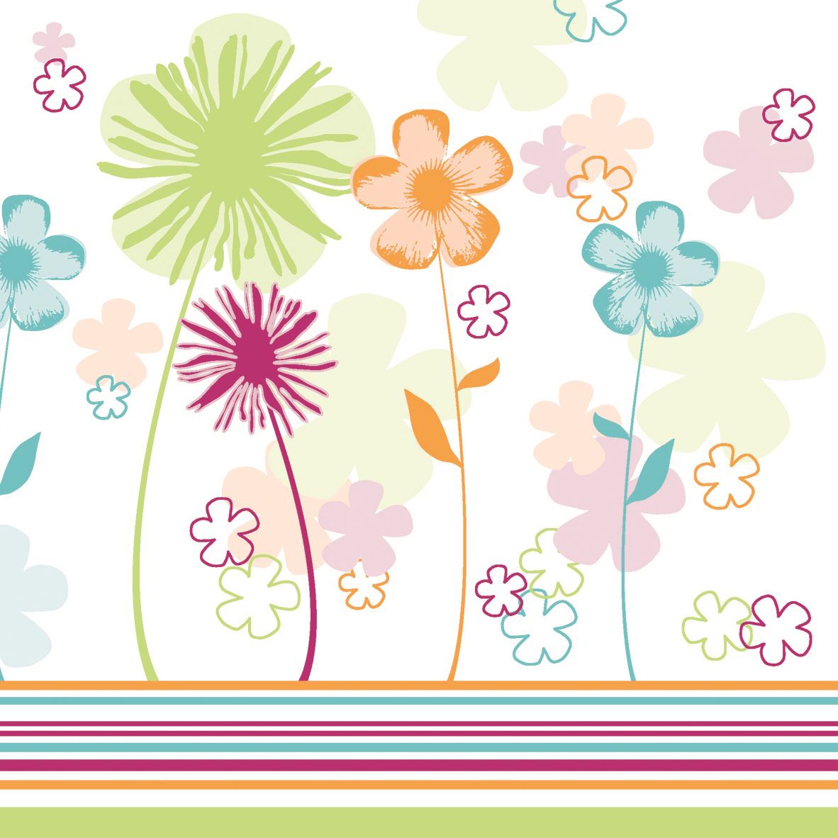 Linclass napkins 40x40 cm - Jill  (curry/pink)