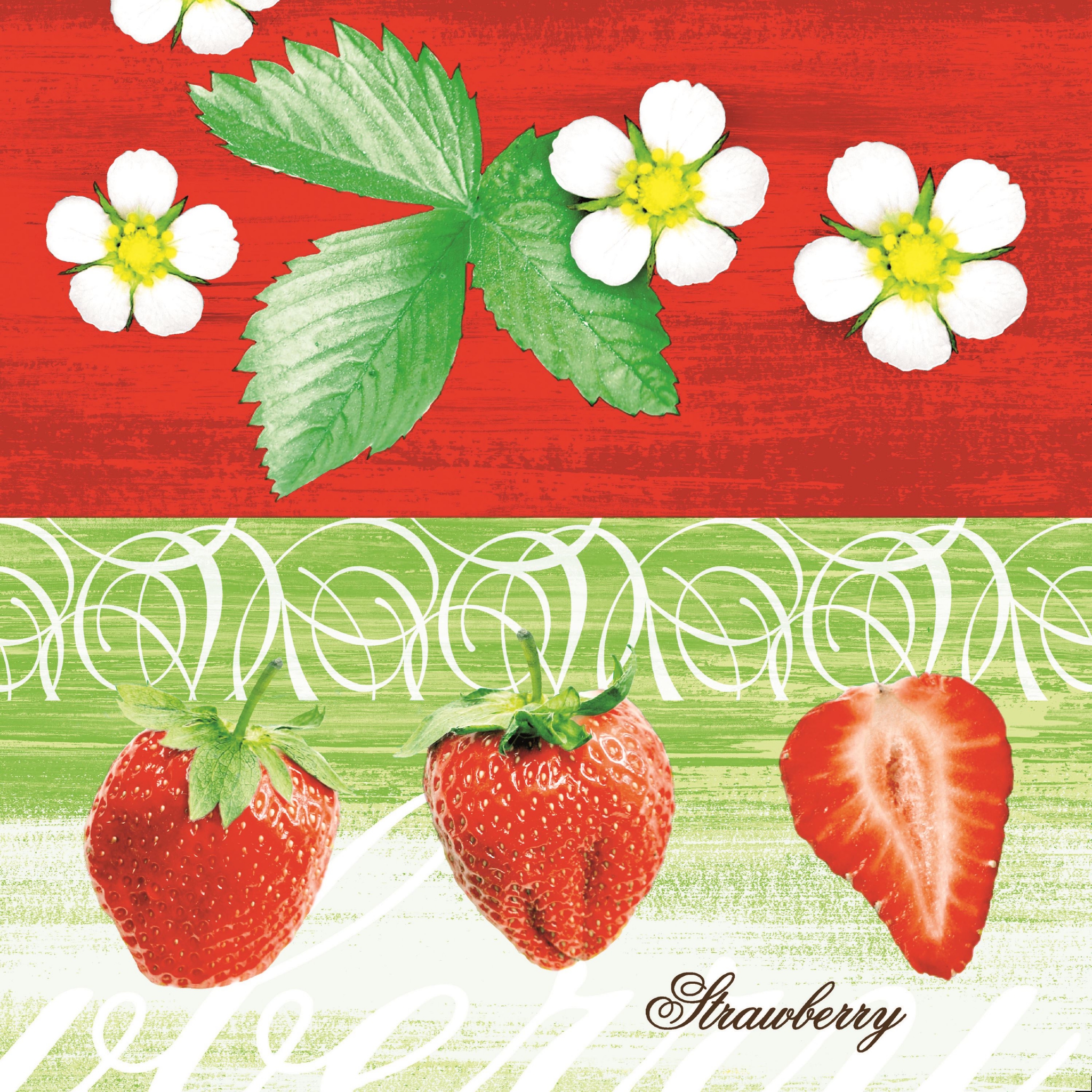Linclass napkins 40x40 cm - Strawberry