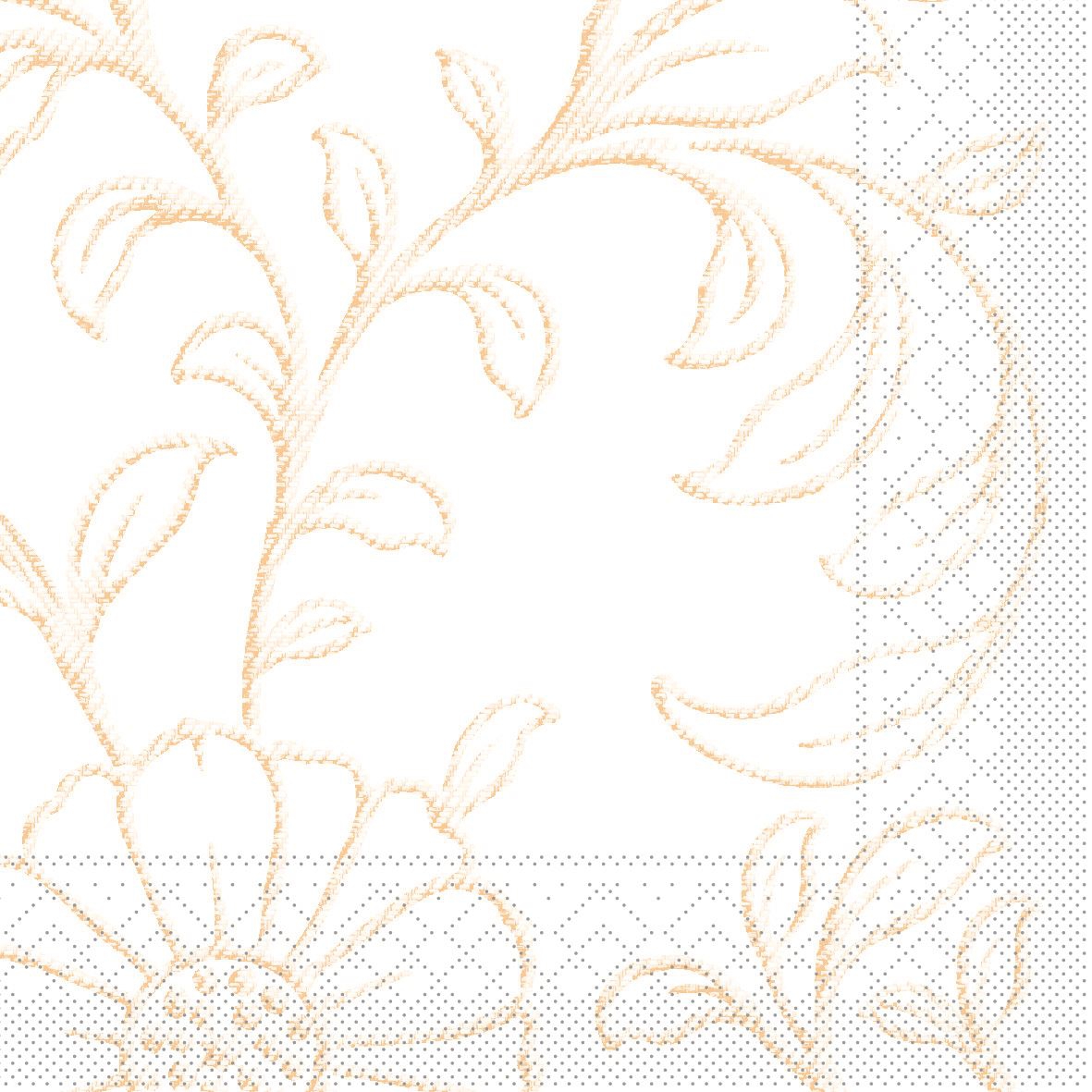 Tissue napkins 33x33 cm - Apart (beige), Tendril, beige, flowers Tissue napkins 33x33 cm - Apart (beige)