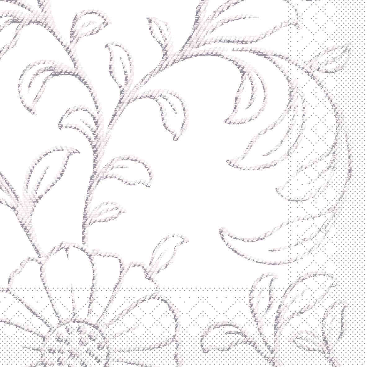 Tissue napkins 33x33 cm - Apart (blaugrau), Tendril, flowers Tissue napkins 33x33 cm - Apart (blaugrau)