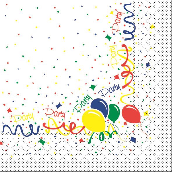 Tissue napkins 33x33 cm - Party