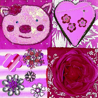 Servietten 33x33 cm - Sparkling Love