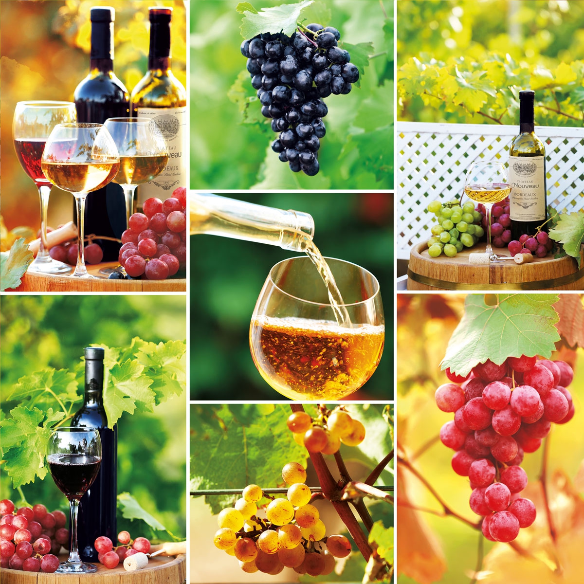 Guardanapos 33x33 cm - Wine Collage