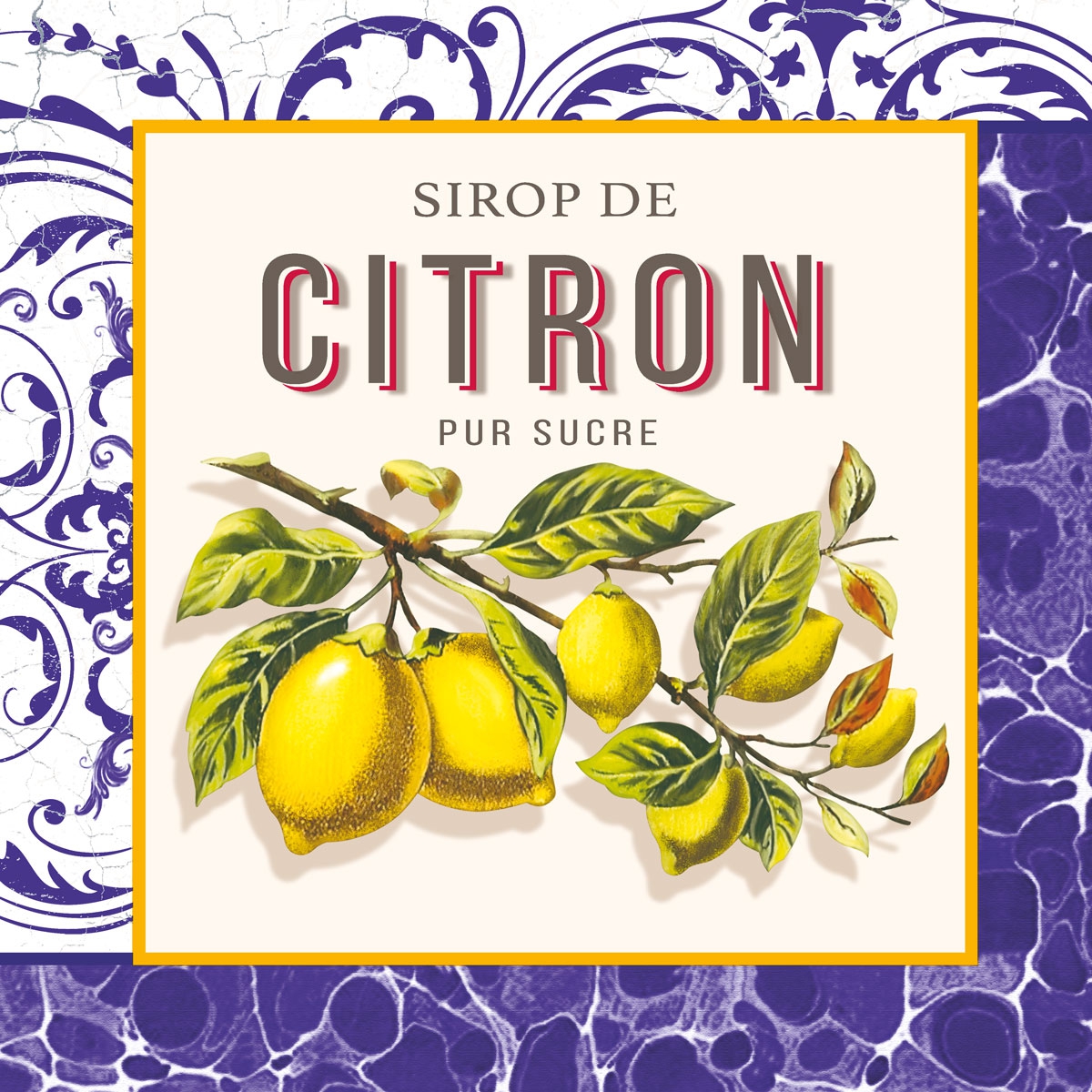 Servietten 33x33 cm - Citron