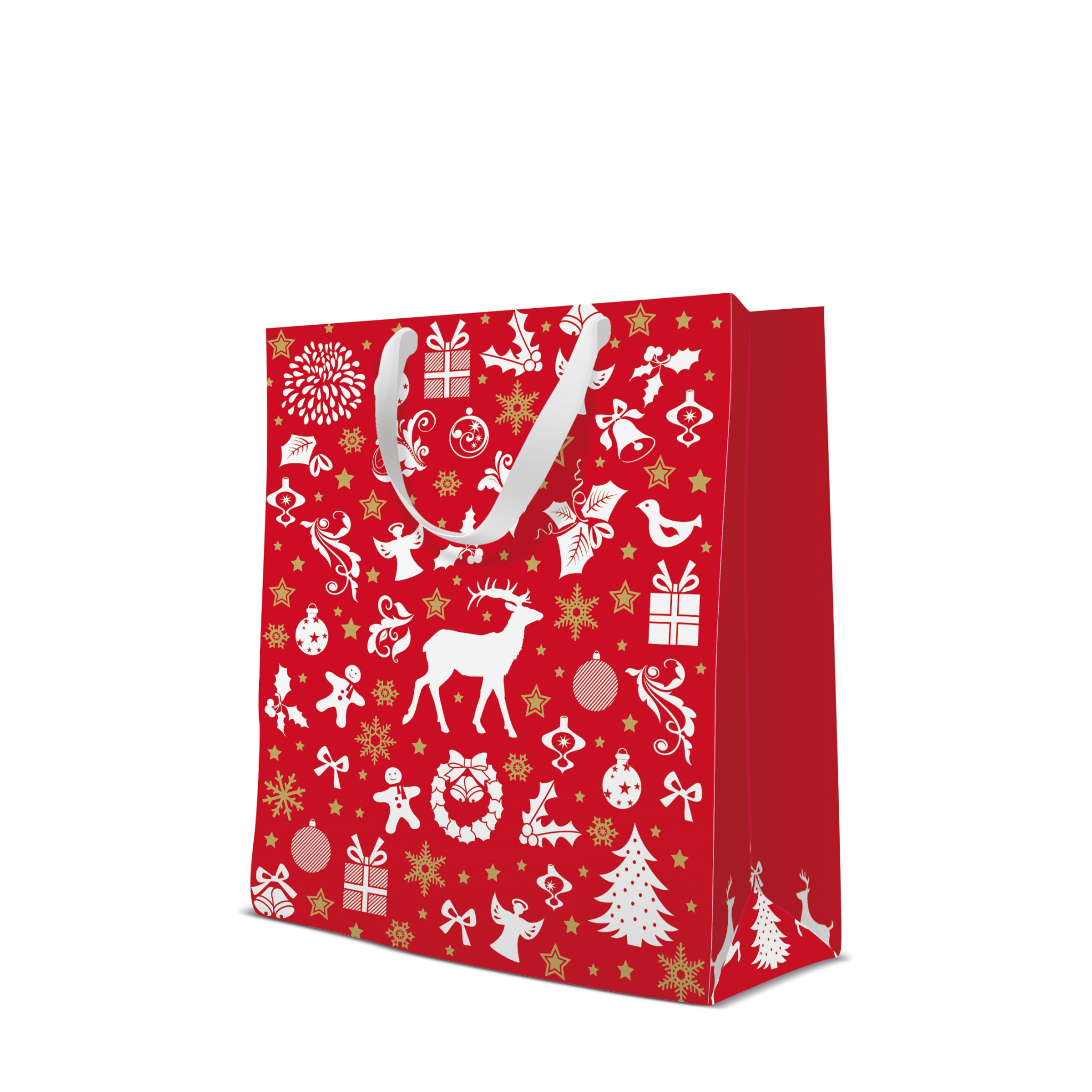 10 gift bags - Celebrate Christmas red