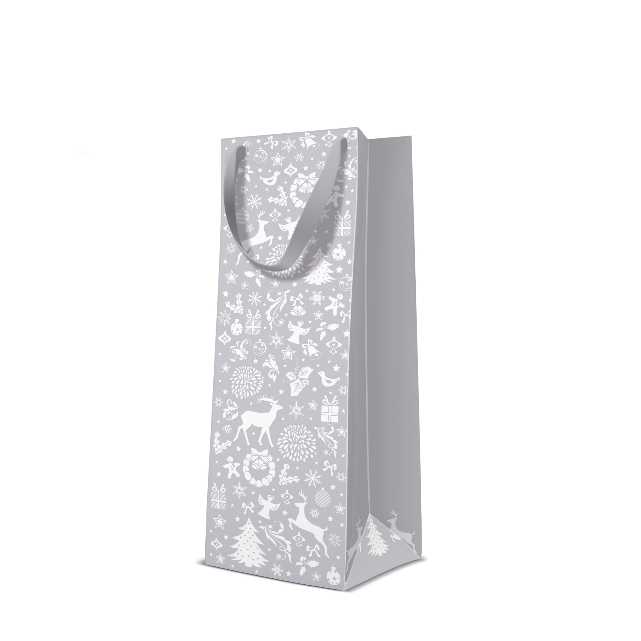 10 sacos de presente - Celebrate Christmas silver
