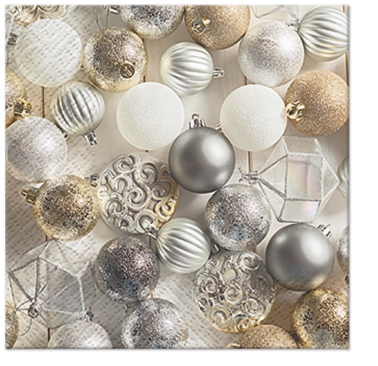 Servietten 25x25 cm - Glamorous Christmas