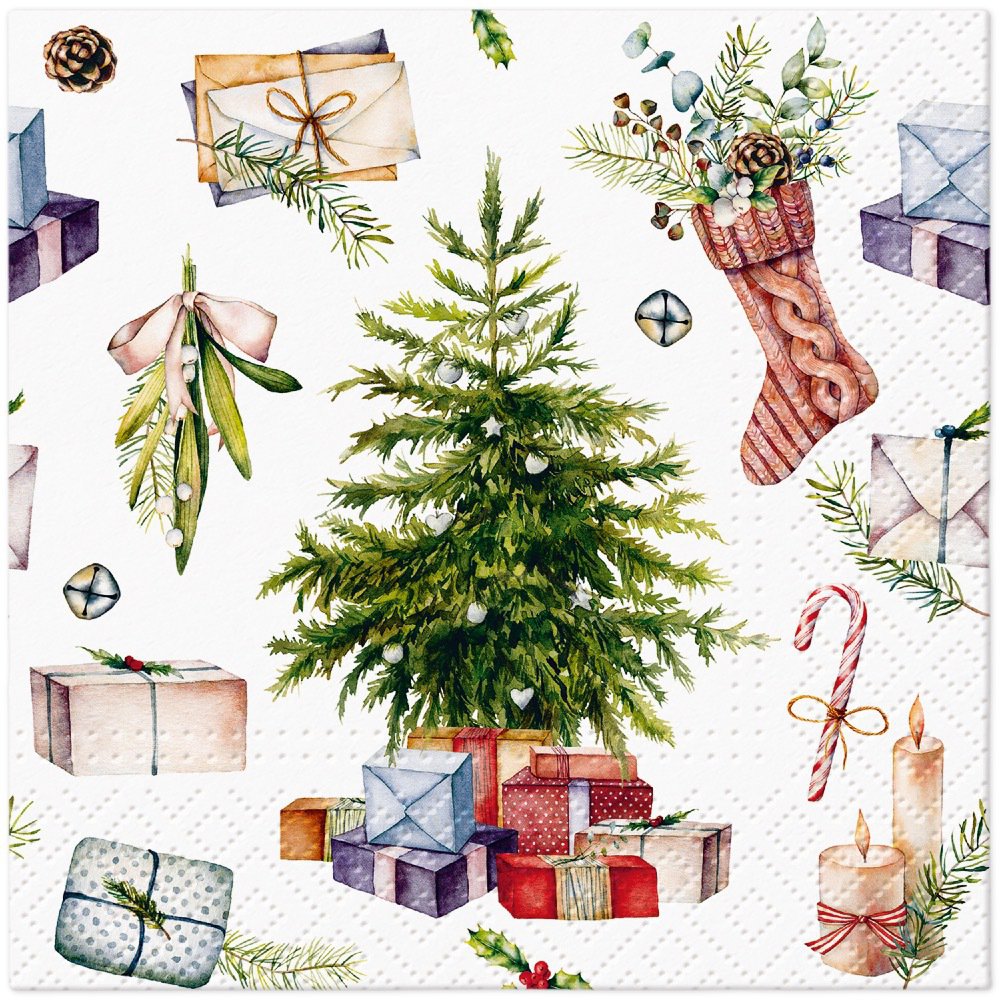 Servietten 25x25 cm - Christmas at Home