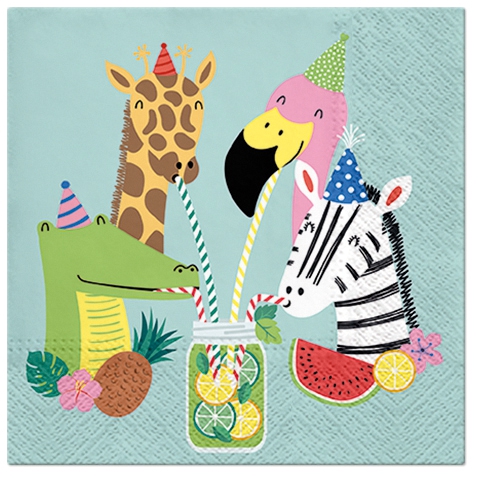 Servilletas 33x33 cm - Summer Friends