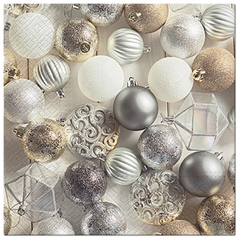 Napkins 33x33 cm - Glamorous Christmas