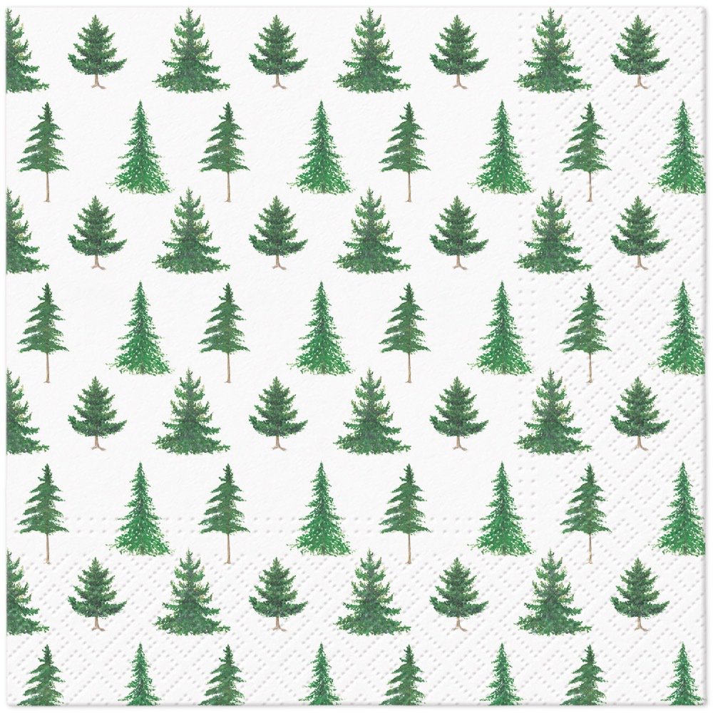 Servietten 33x33 cm - Conifer Forest
