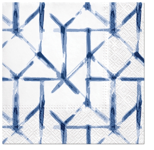 Servilletas 33x33 cm - Watercolor Grid (blue)