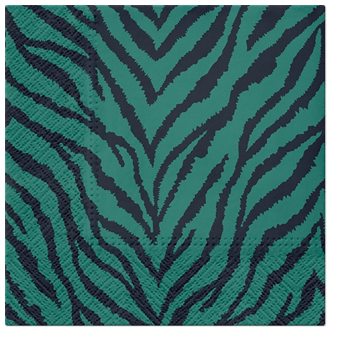 Guardanapos 33x33 cm - Zebra Pattern