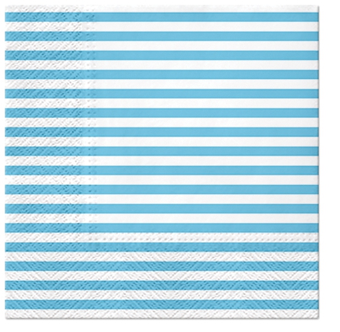 Guardanapos 33x33 cm - Lines (light blue)