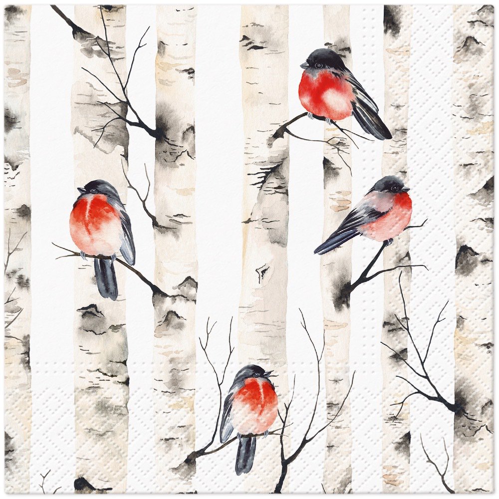 Servietten 33x33 cm - Birch Trees