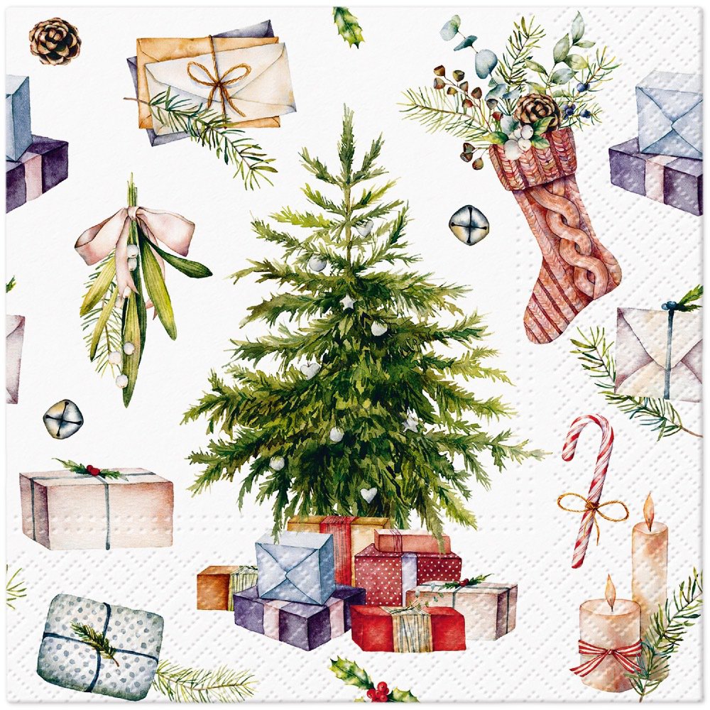 Servietten 33x33 cm - Christmas at Home