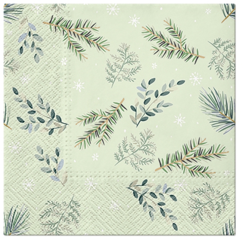 Servietten 33x33 cm - Delicate Twigs