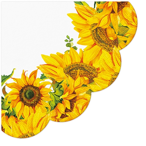 Tovaglioli - Rotondo - Dancing Sunflowers