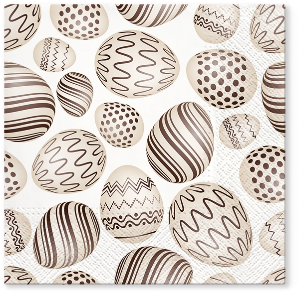 Napkins 33x33 cm - Eggs Pattern
