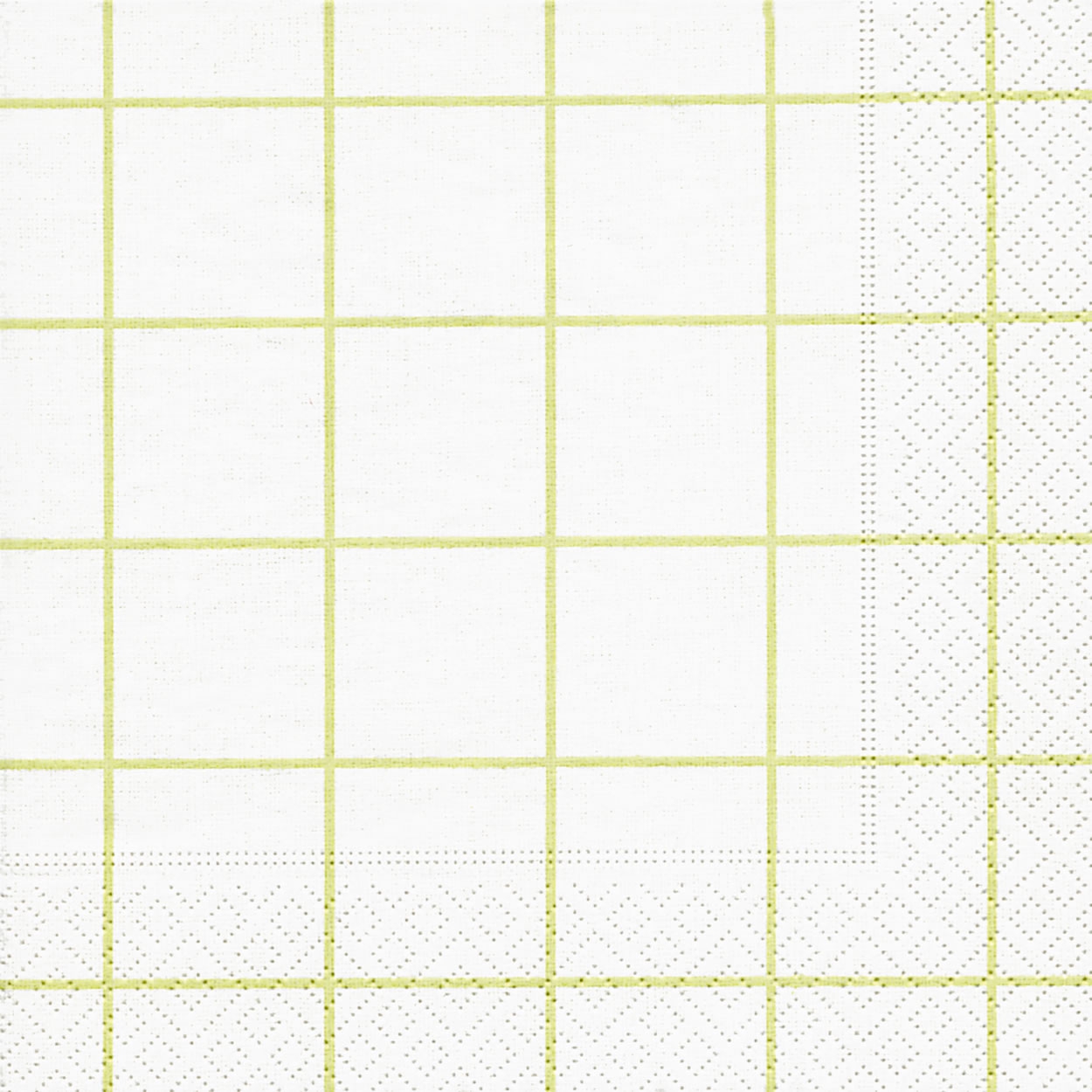 Servietten 33x33 cm - Home square white/green, Karos, Muster Servietten 33x33 cm - Home square white/green