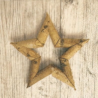 Servietten 33x33 cm - Birch star, Sterne Servietten 33x33 cm - Birch star