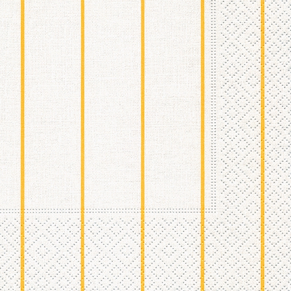 Servilletas 24x24 cm - Home white/yellow