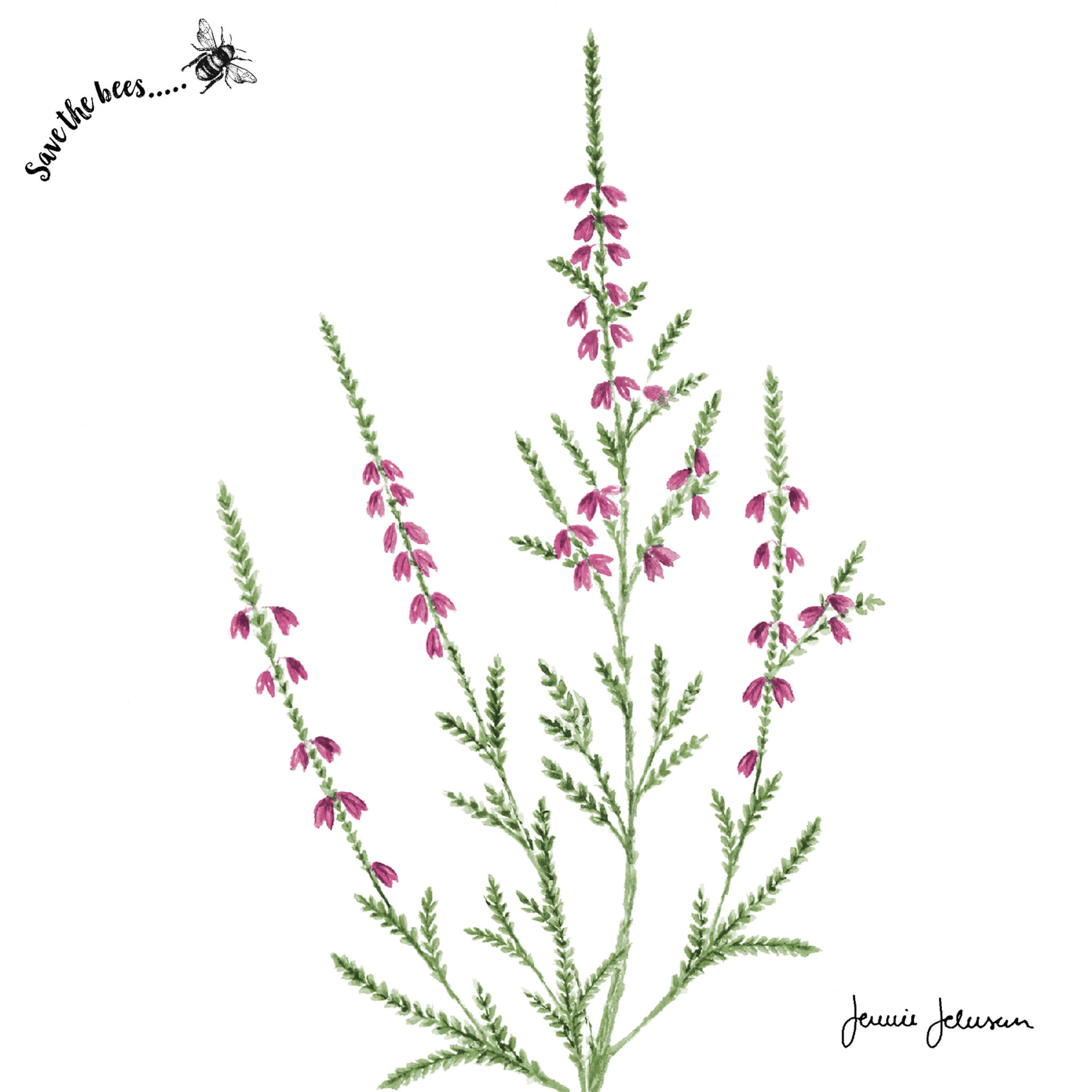 Napkins 33x33 cm - Heather