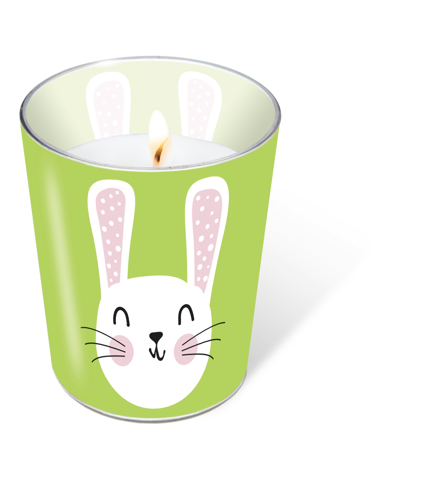 Glaskerze - Cute Bunny, Osterhasen Glaskerze - Cute Bunny