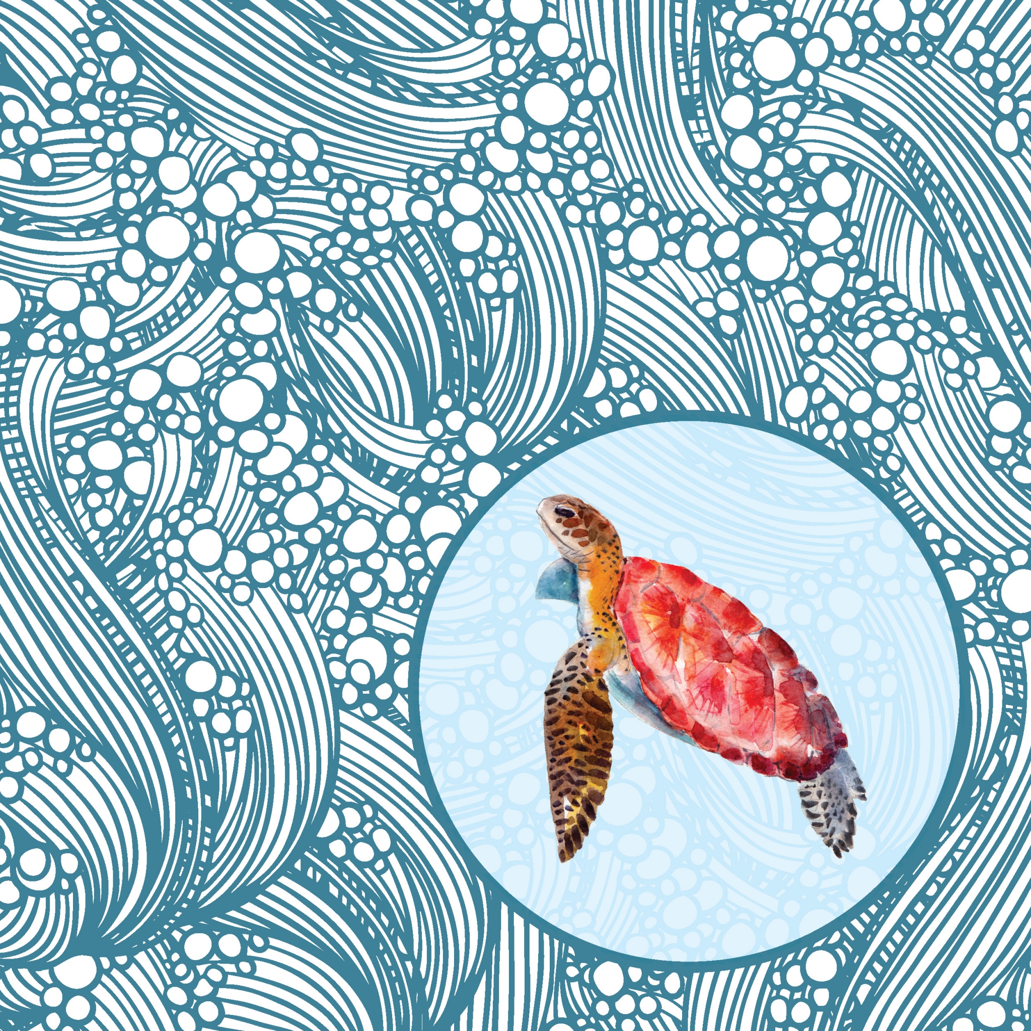 Napkins 33x33 cm - Tortoise