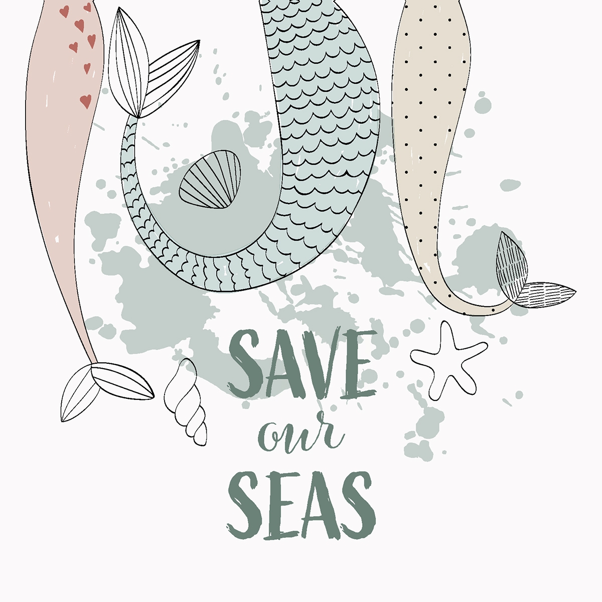 Napkins 33x33 cm - Save our Seas