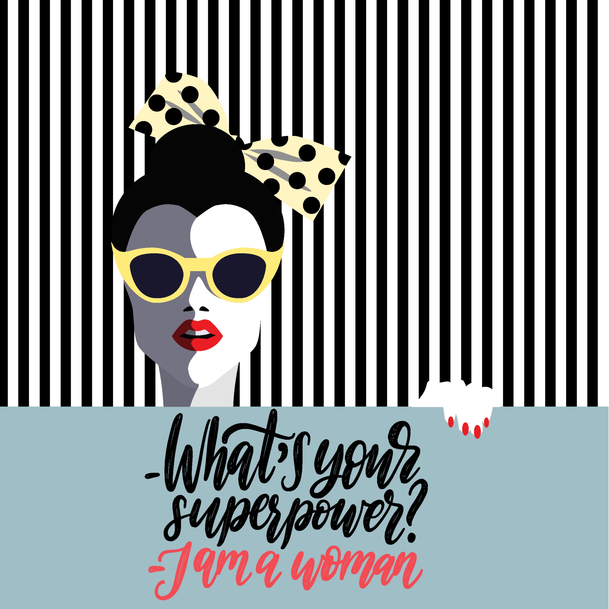 Guardanapos 33x33 cm - Superwoman