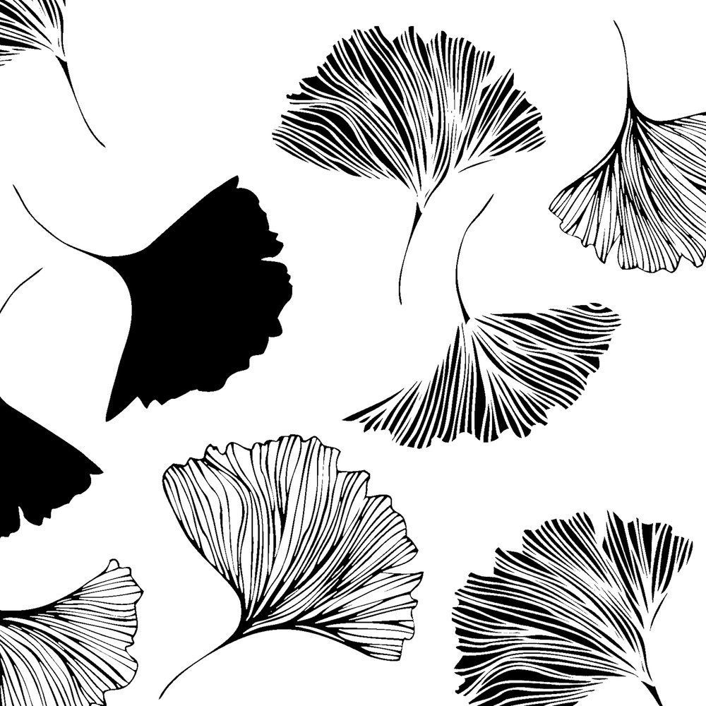 Napkins 33x33 cm - Ginkgo