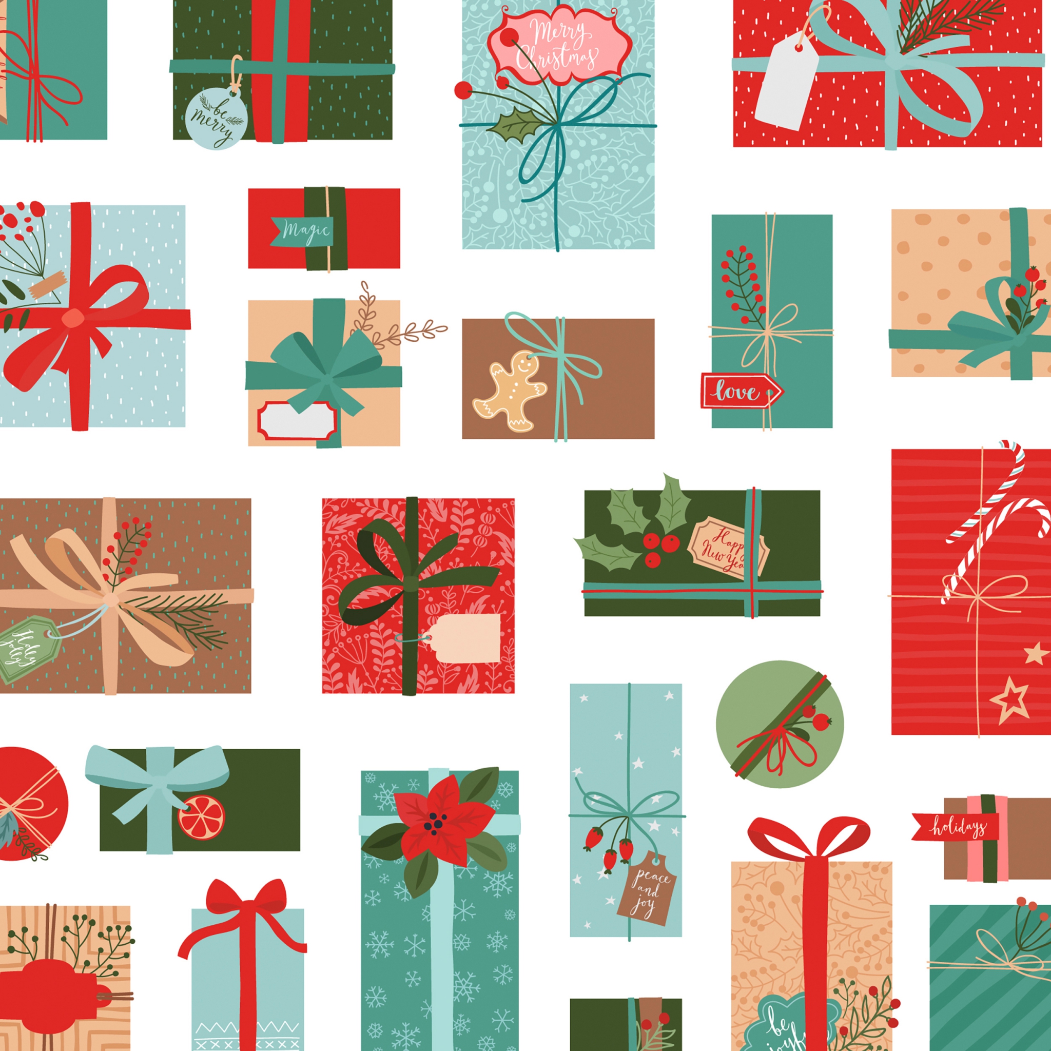 Napkins 33x33 cm - Presents