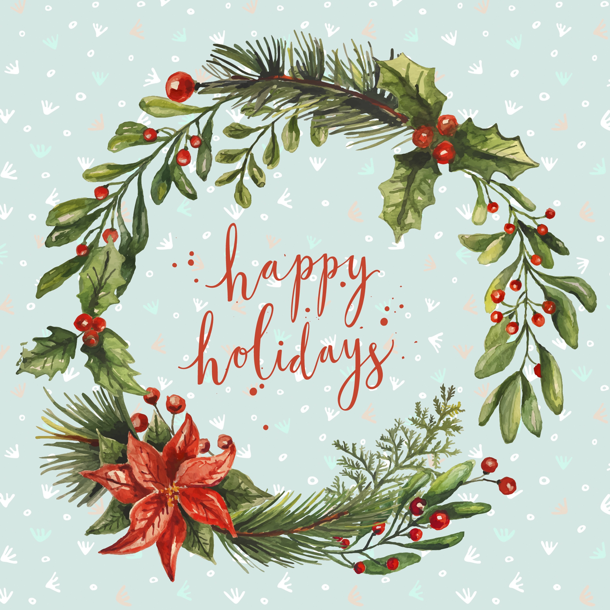 Napkins 33x33 cm - Happy Wreath