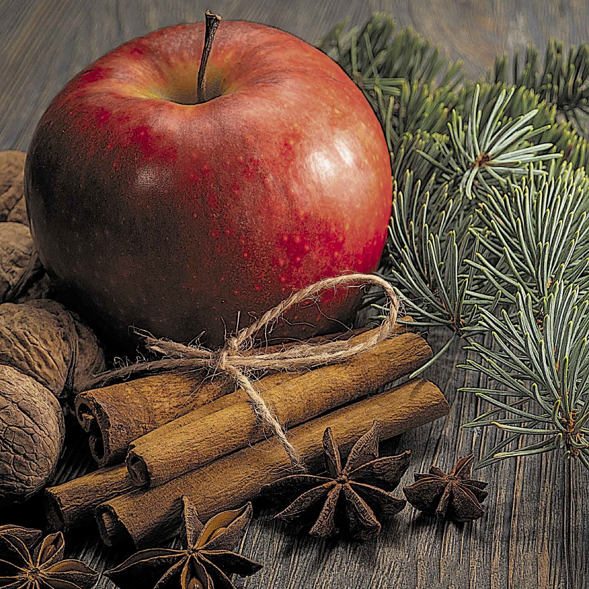 Napkins 33x33 cm - Apple Cinnamon