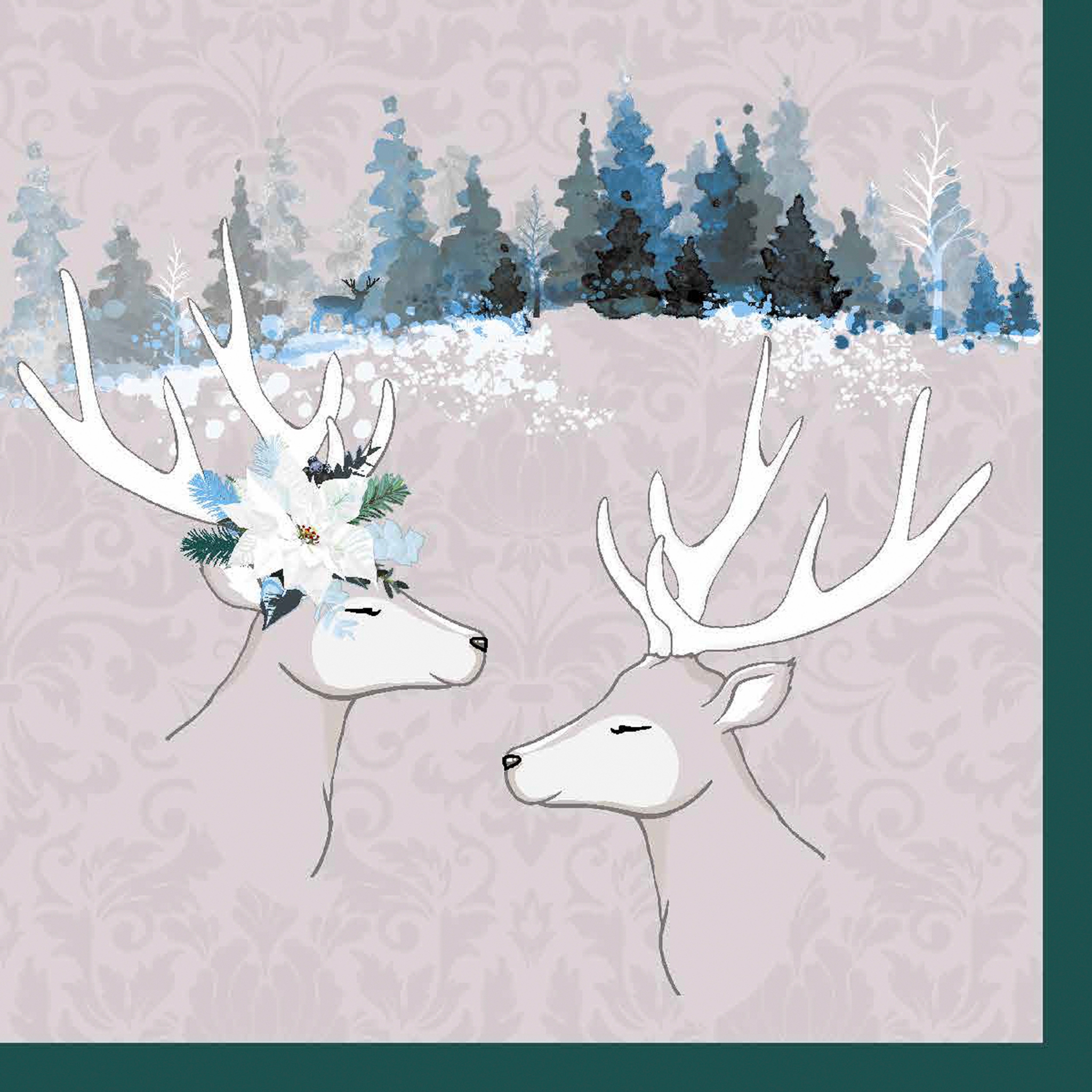 Servilletas 24x24 cm - Deer Love