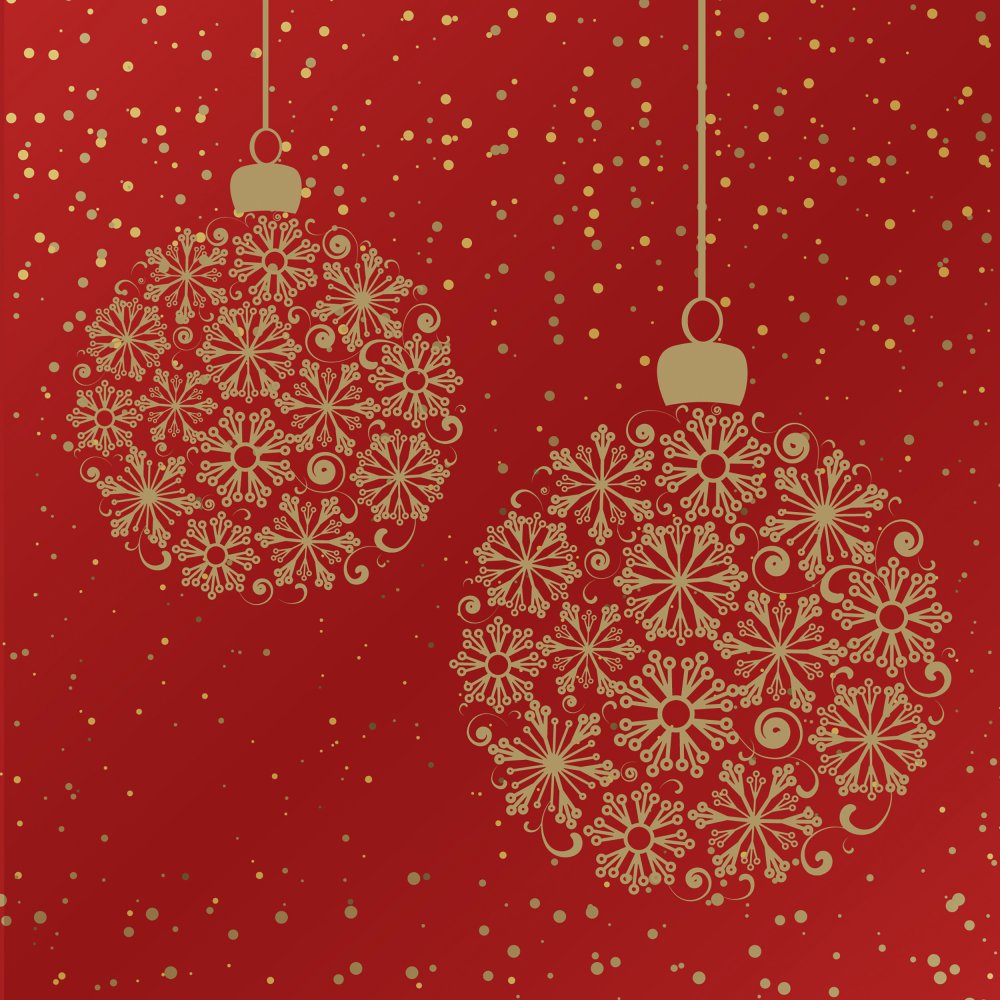 Servietten 33x33 cm - Moments Bauble dream