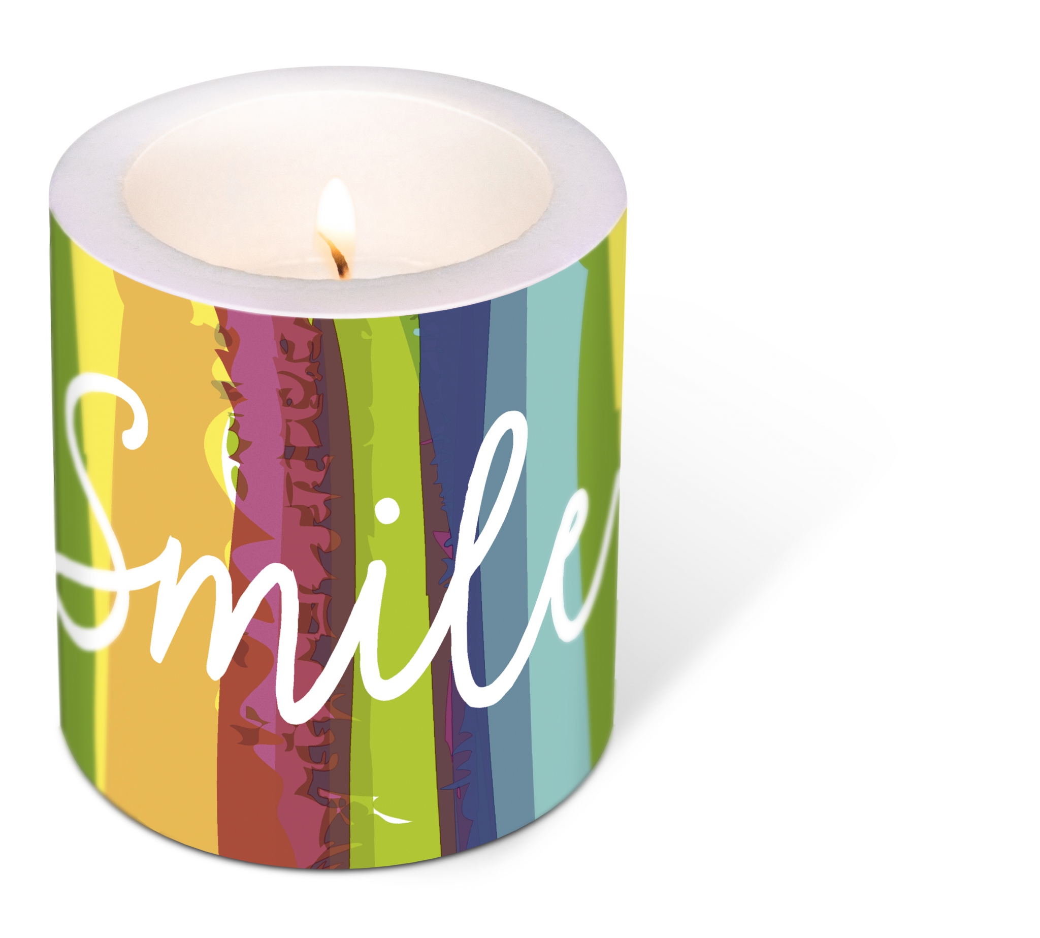 vela decorativa - Smile, guiones, desnudarse vela decorativa - Smile