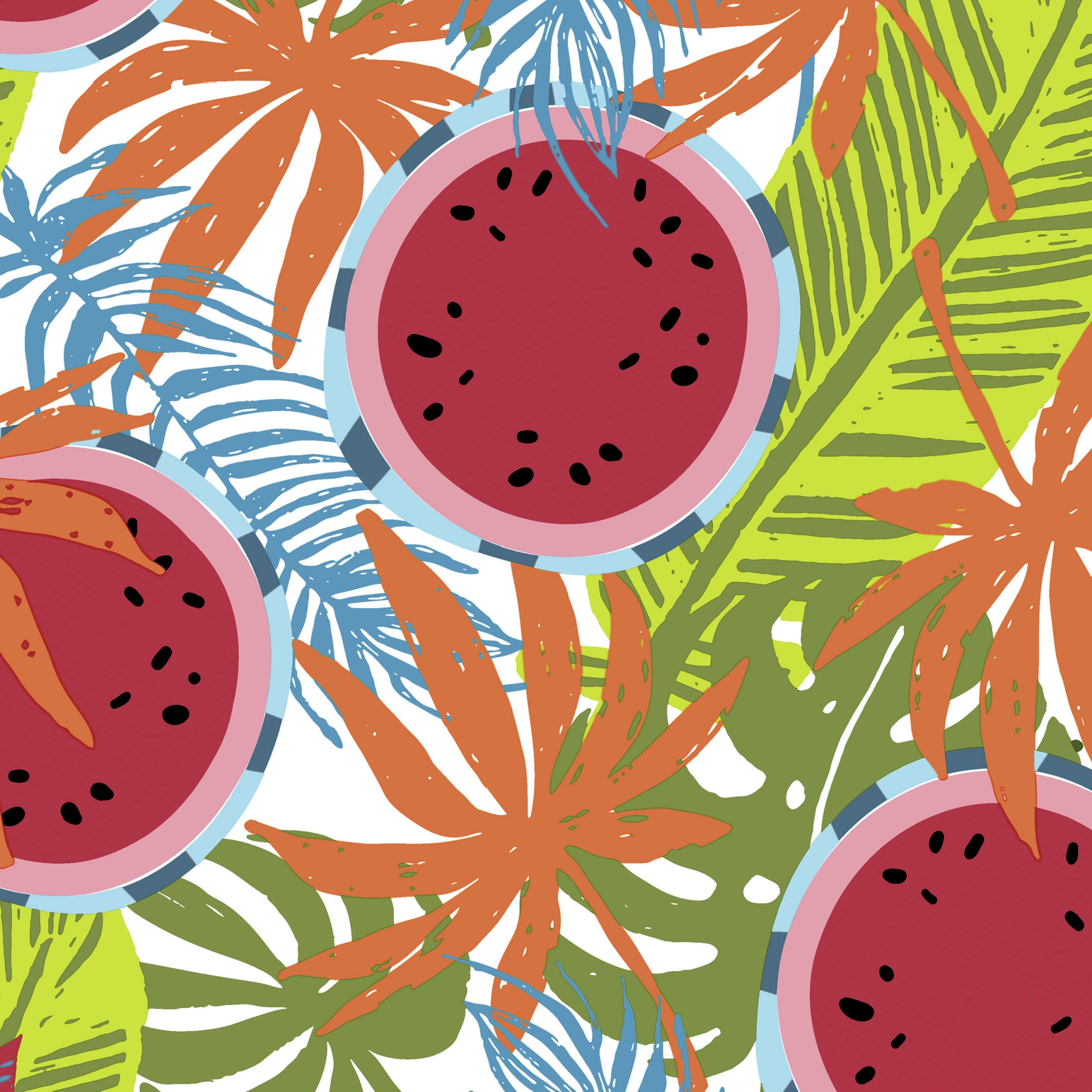 Servietten 33x33 cm - Summer, Melone, Früchte Servietten 33x33 cm - Summer