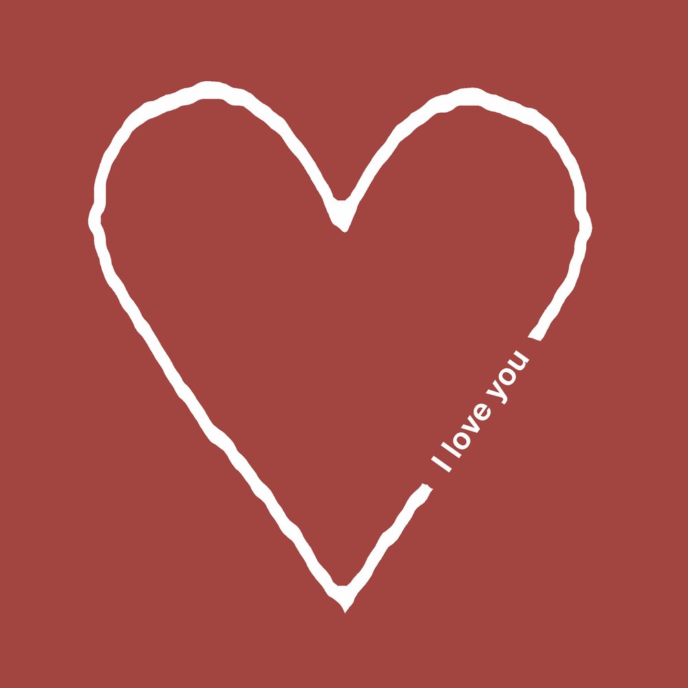 Servilletas 33x33 cm - I love you, centro, amor, Eventos Servilletas 33x33 cm - I love you