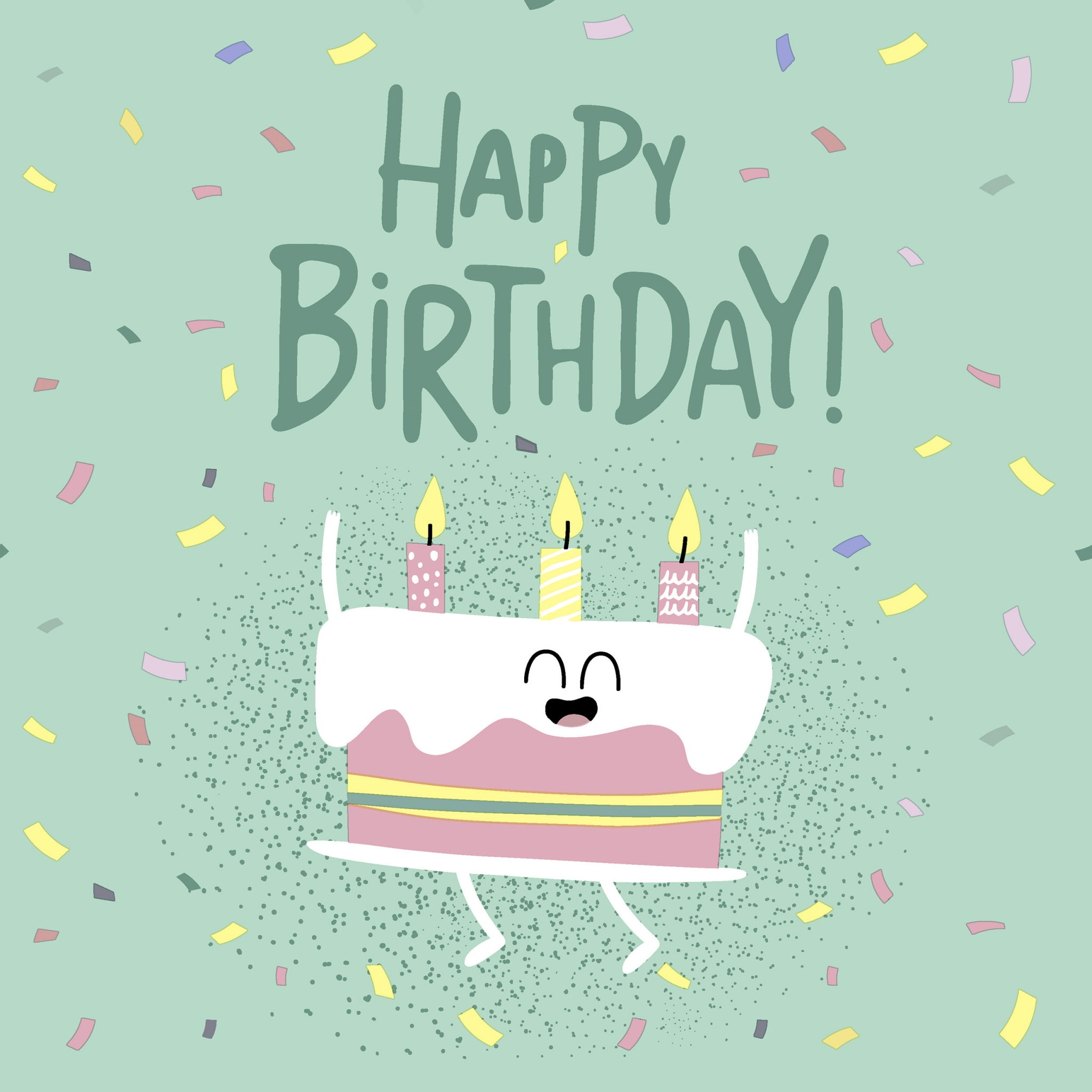 Servietten 33x33 cm - B-day yeeey, Torte, Geburtstag, Schriften, Kuchen, Ereignisse, Kekse Servietten 33x33 cm - B-day yeeey