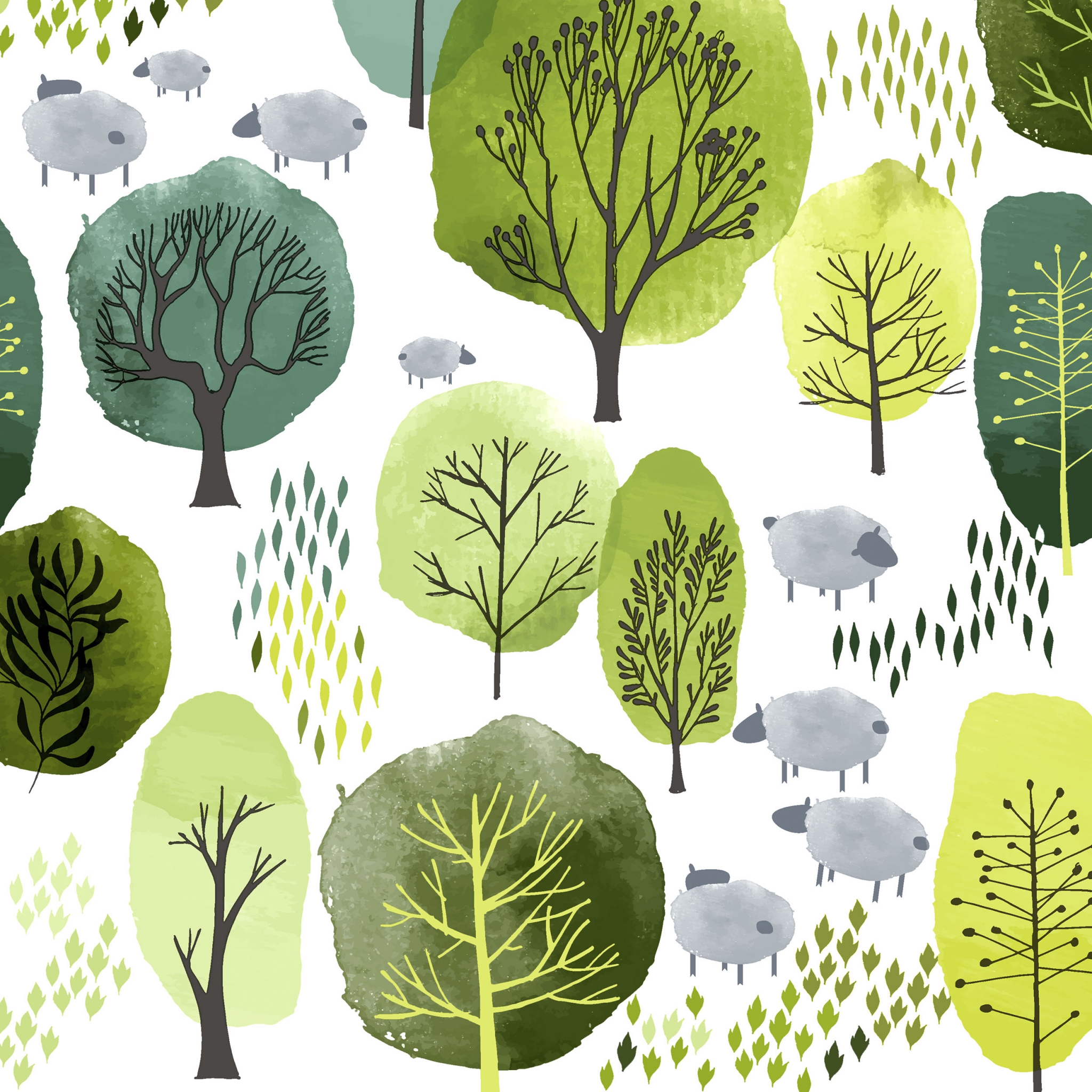 Napkins 24x24 cm - In the hills