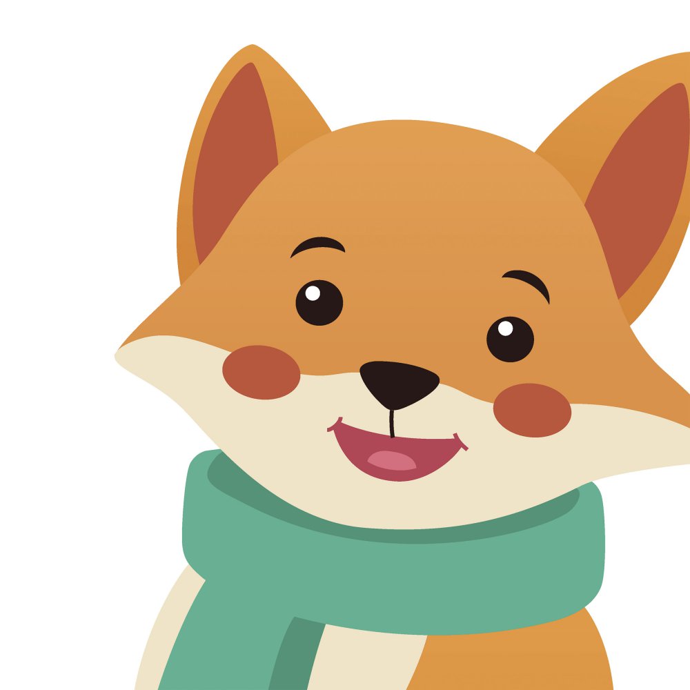 Die-cut napkins - Silhouettes Fox