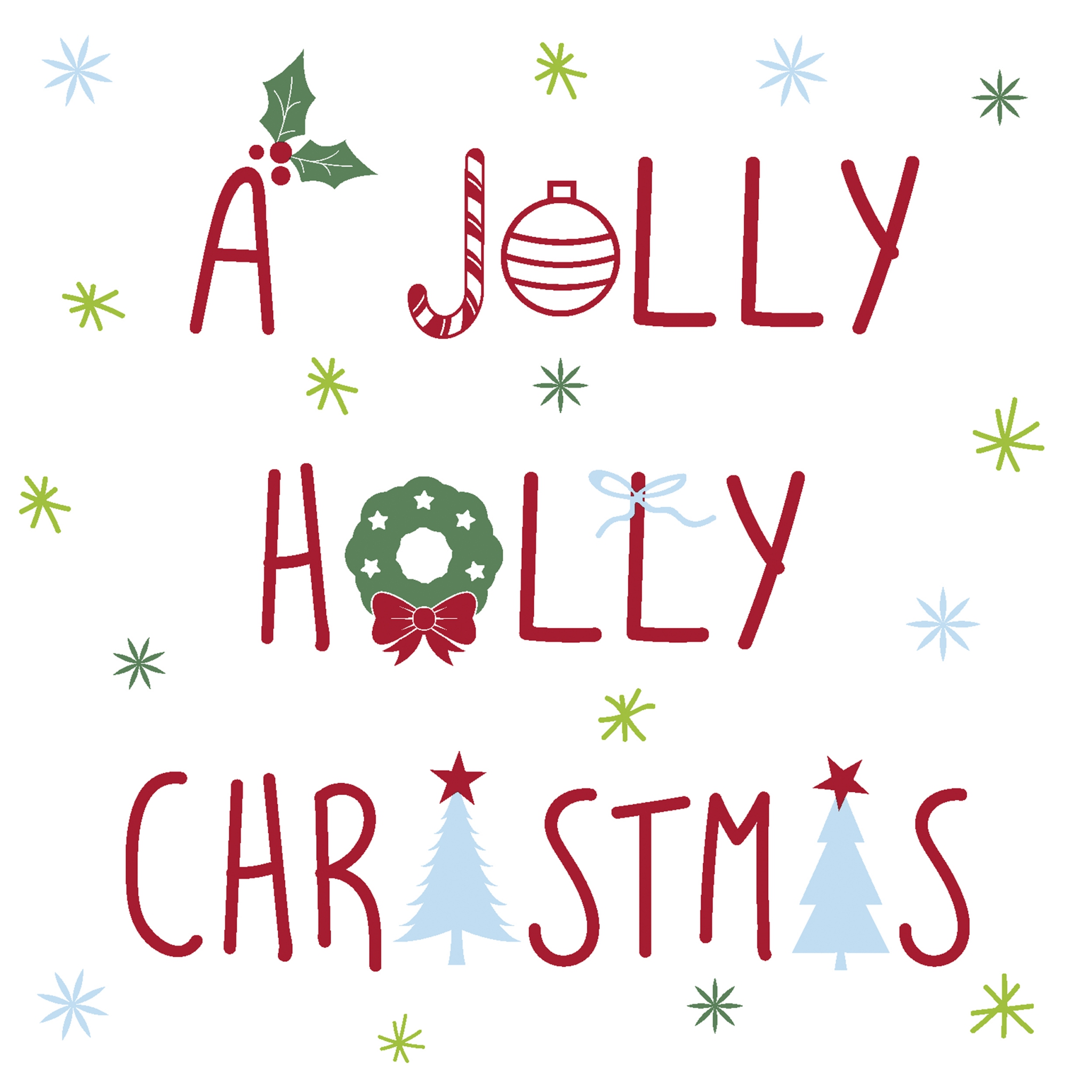 Napkins 33x33 cm - Jolly Holly