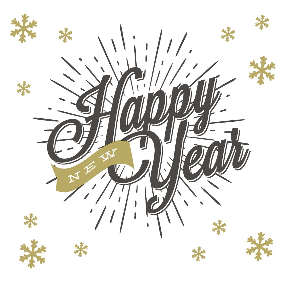 Servietten 33x33 cm - New year