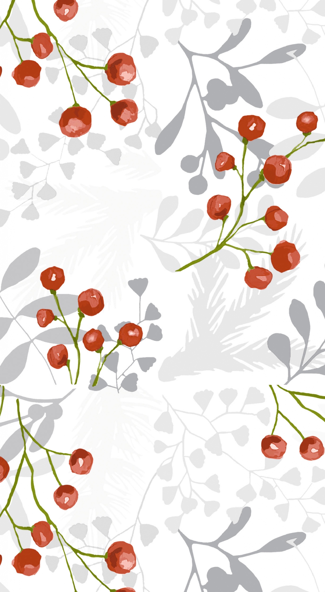 Serviettes de table 33x40 cm - Red berries