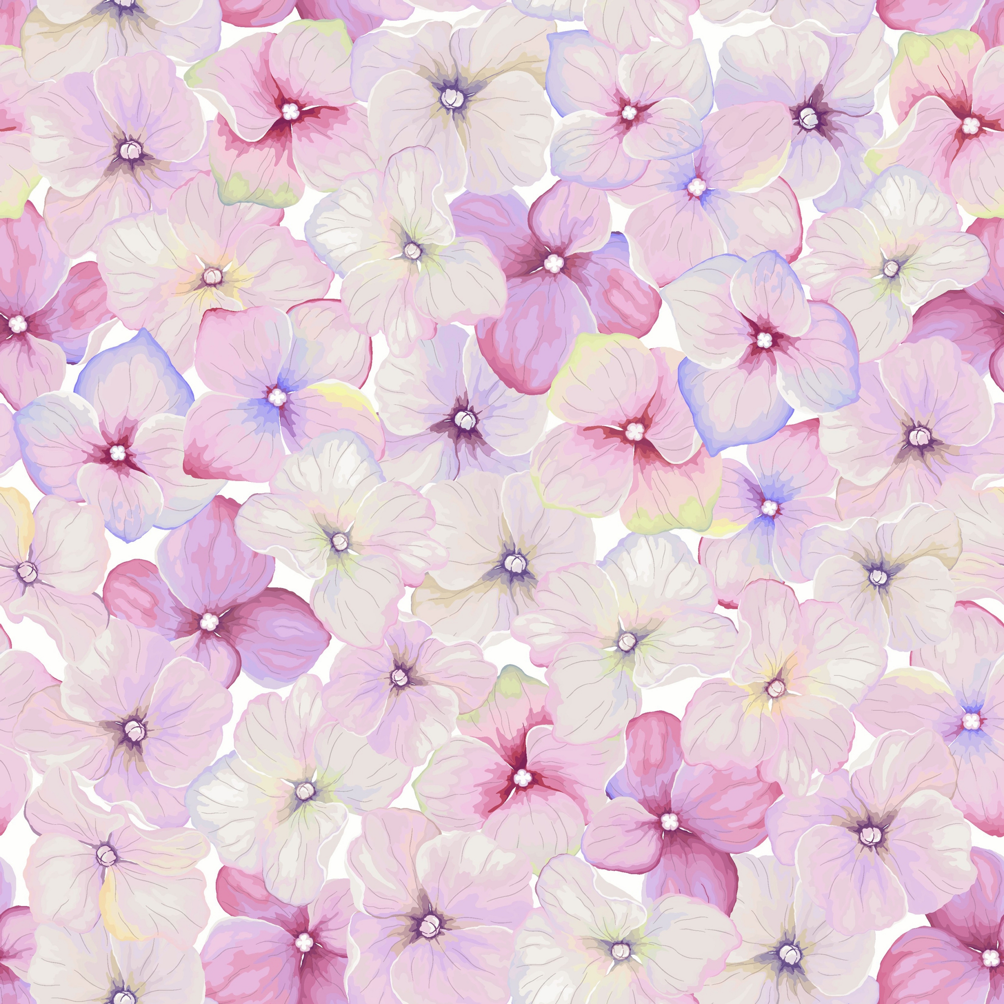 Napkins 24x24 cm - Small blossoms